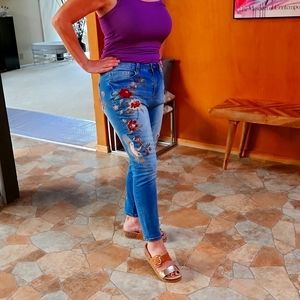 Nanette Embroidered Jeans